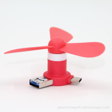 Yijiashishang Hot Selling Plastic rechargeable Portable 4 in 1 mini usb desk fan made in China factory